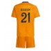 Real Madrid Brahim Diaz #21 Bortedraktsett Barn 2024-25 Kortermet (+ Korte bukser)